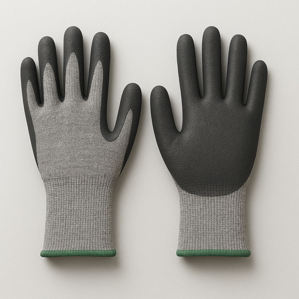 Gants de travail enduits nitrile (Coupe A3)